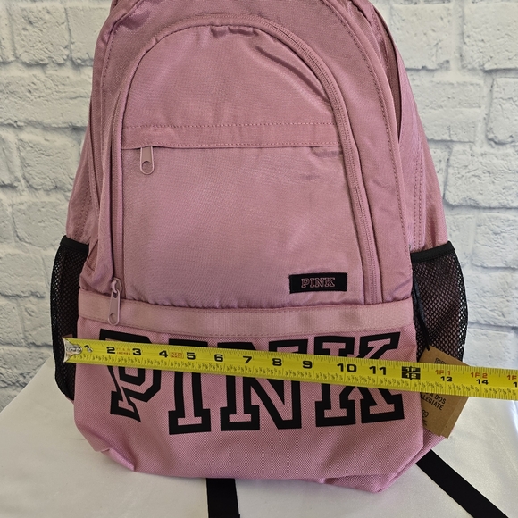 PINK Victoria\'s Secret Rose Collegiate Backpack Logo Full Size Bag Limited New main image 7